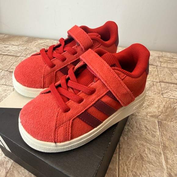 adidas Kids Red Sneakers - Picture 3 of 13